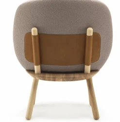 Fauteuil en frêne et tissu beige Naïve - Emko