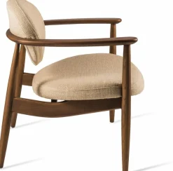 Fauteuil en frêne et tissu beige Roundy - Pols Potten