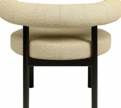 Fauteuil en hêtre noir et beige Sosis - Versmissen
