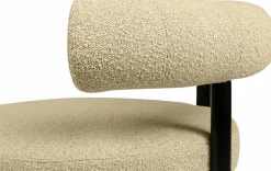 Fauteuil en hêtre noir et beige Sosis - Versmissen