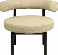 Fauteuil en hêtre noir et beige Sosis - Versmissen