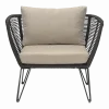 Fauteuil en métal noir outdoor Mundo - Bloomingville