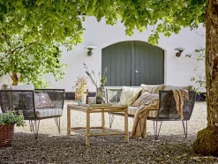 Fauteuil en métal noir outdoor Mundo - Bloomingville
