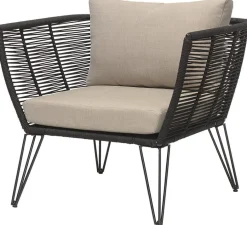 Fauteuil en métal noir outdoor Mundo - Bloomingville