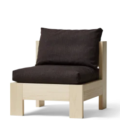 Fauteuil en pin et laine britannique peignée 65x72,5x62,5cm Icon - Form&Refine