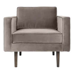 Fauteuil en polyester gris clair 84x88 cm Wind - Broste Copenhagen