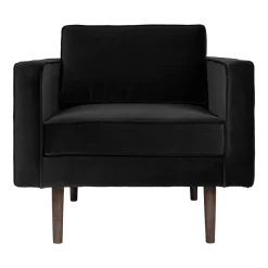 Fauteuil en polyester noir 84x88 cm Wind - Broste Copenhagen