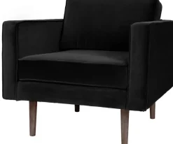 Fauteuil en polyester noir 84x88 cm Wind - Broste Copenhagen