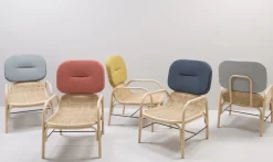 Fauteuil en rotin moutarde medley 95x76cm Plus - ORCHID EDITION