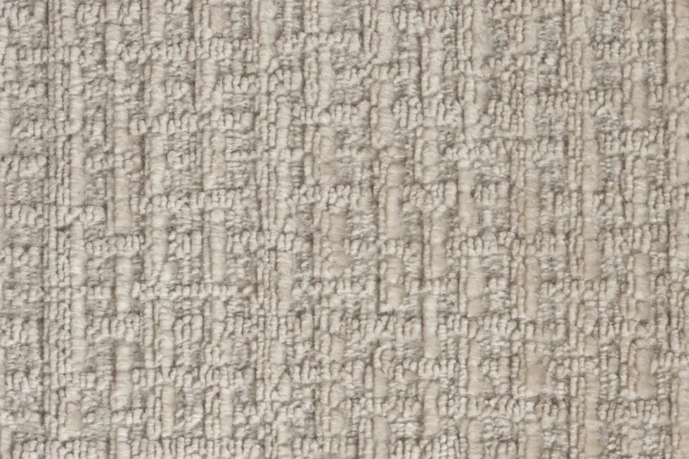 Fauteuil en tissu beige et bois Robinson - Dutchbone