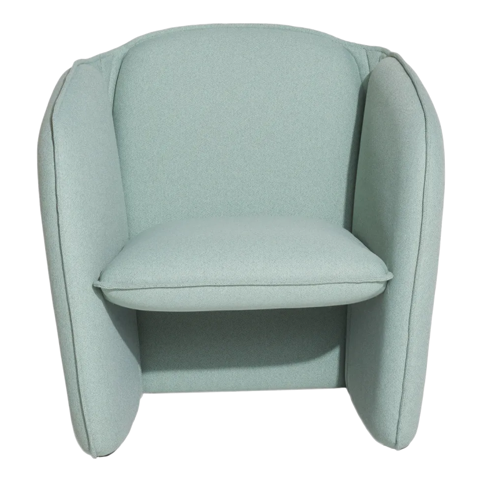 Fauteuil en tissu bleu clair Lily - Petite Friture