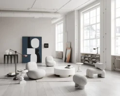 Fauteuil en tissu bouclé banc cassé Toe - 101 COPENHAGEN
