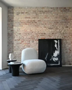 Fauteuil en tissu bouclé banc cassé Toe - 101 COPENHAGEN