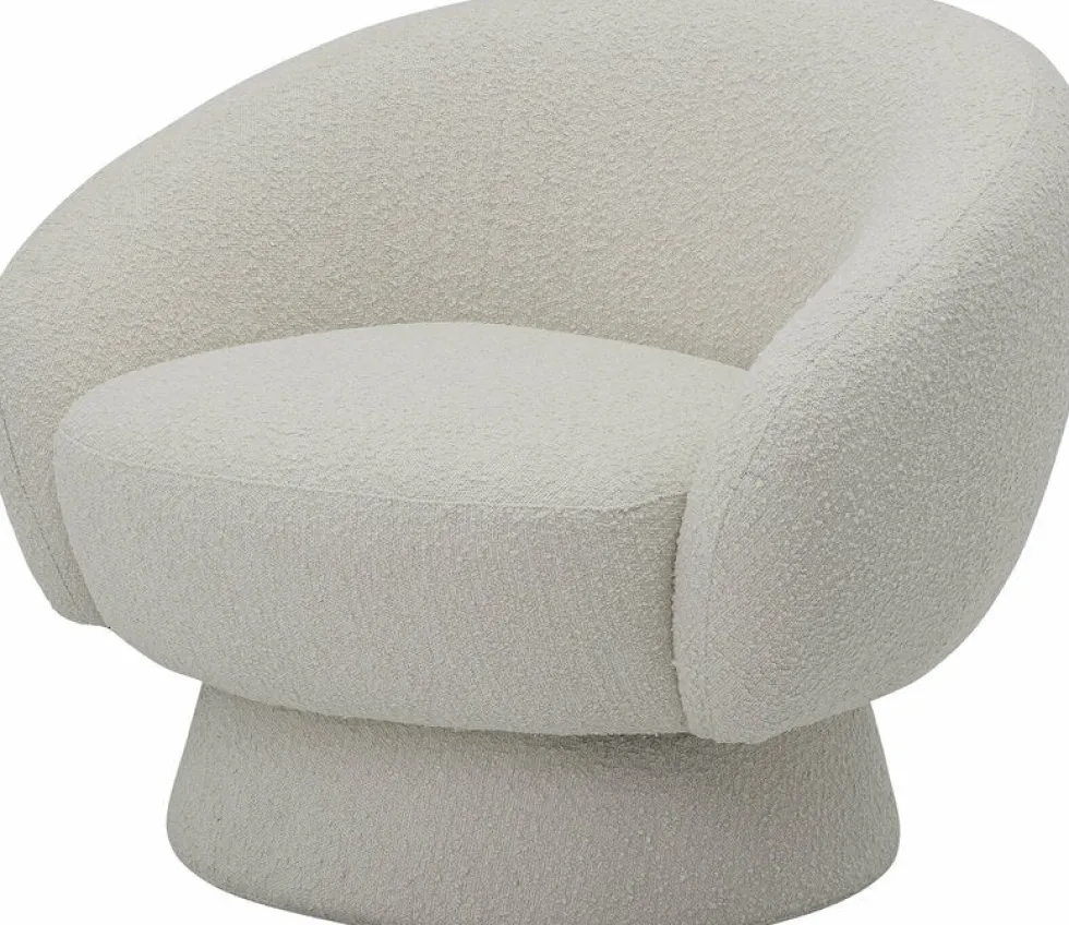 Fauteuil en tissu bouclé Ted - Bloomingville