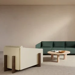Fauteuil en tissu crème Timber - Kann Design