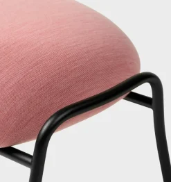 Fauteuil en tissu et repose-pieds Pink Hai - Hem