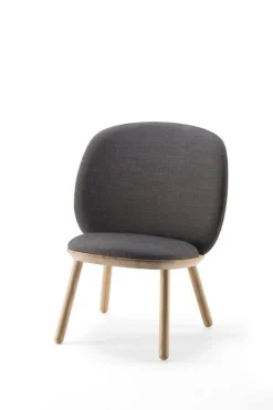 Fauteuil en tissu gris Naïve - EMKO