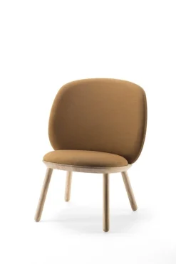 Fauteuil en tissu jaune Naïve - EMKO