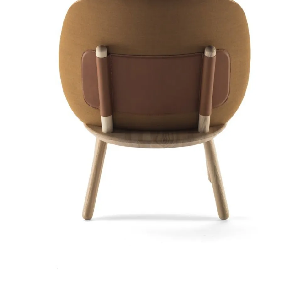 Fauteuil en tissu jaune Naïve - EMKO