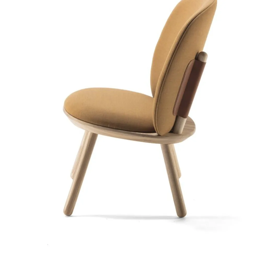 Fauteuil en tissu jaune Naïve - EMKO