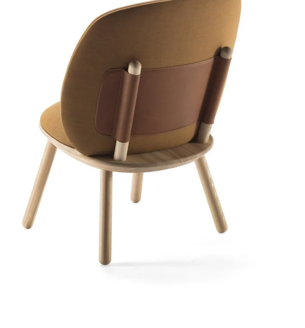 Fauteuil en tissu jaune Naïve - EMKO