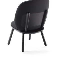 Fauteuil en tissu noir Naïve - EMKO