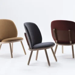 Fauteuil en tissu noir Naïve - EMKO