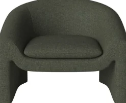 Fauteuil en tissus london bouclé vert foncé Mielo - Bolia