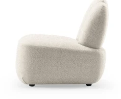Fauteuil en tissu symphony mills copenhagen beige 66x75x71cm Bunny - EMKO