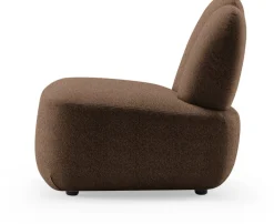 Fauteuil en tissu symphony mills copenhagen chocolat 66x75x71cm Bunny - EMKO
