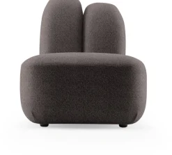 Fauteuil en tissu symphony mills copenhagen gris foncé 66x75x71cm Bunny - EMKO