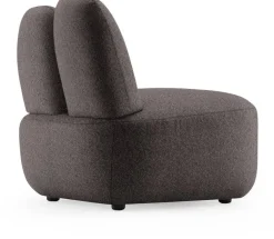 Fauteuil en tissu symphony mills copenhagen gris foncé 66x75x71cm Bunny - EMKO