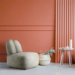 Fauteuil en tissu symphony mills copenhagen gris foncé 66x75x71cm Bunny - EMKO