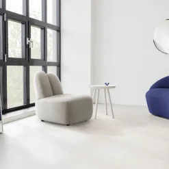 Fauteuil en tissu symphony mills copenhagen gris foncé 66x75x71cm Bunny - EMKO