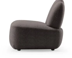Fauteuil en tissu symphony mills copenhagen gris foncé 66x75x71cm Bunny - EMKO
