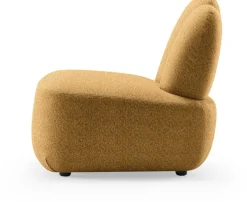 Fauteuil en tissu symphony mills copenhagen moutarde 66x75x71cm Bunny - EMKO