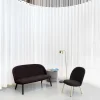 Fauteuil en tissu synergy lds40 et pieds en laiton Ace - Normann Copenhagen