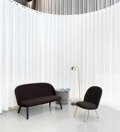 Fauteuil en tissu synergy lds40 et pieds en laiton Ace - Normann Copenhagen