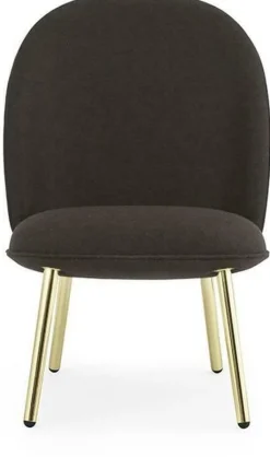 Fauteuil en tissu synergy lds40 et pieds en laiton Ace - Normann Copenhagen