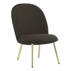 Fauteuil en tissu synergy lds40 et pieds en laiton Ace - Normann Copenhagen