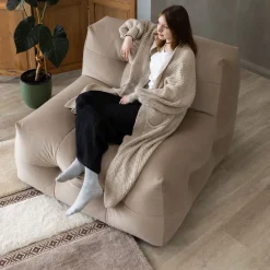 Fauteuil en tissu textum avelina chocolat 105cm Not-A-Sofa - EMKO