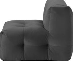 Fauteuil en tissu textum avelina gris foncé 105cm Not-A-Sofa - EMKO