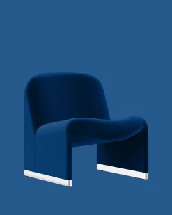 Fauteuil en velours bleu marine Alky - Anonima Castelli