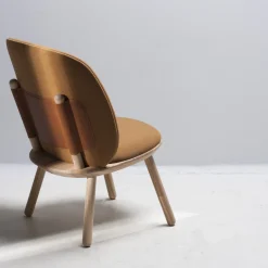 Fauteuil en velours terracotta Naïve - EMKO