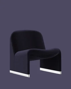 Fauteuil en velours violet Alky - Anonima Castelli