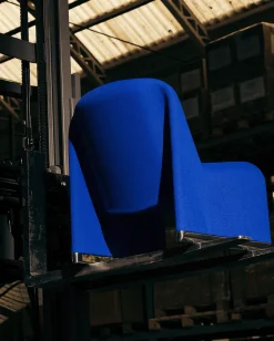 Fauteuil en velours violet Alky - Anonima Castelli