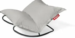 Fauteuil extérieur en métal avec coussin gris brume Rock 'n Roll Combi - Fatboy