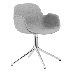 Fauteuil Form pivotant 4L Full Uph. Alu - Normann Copenhagen