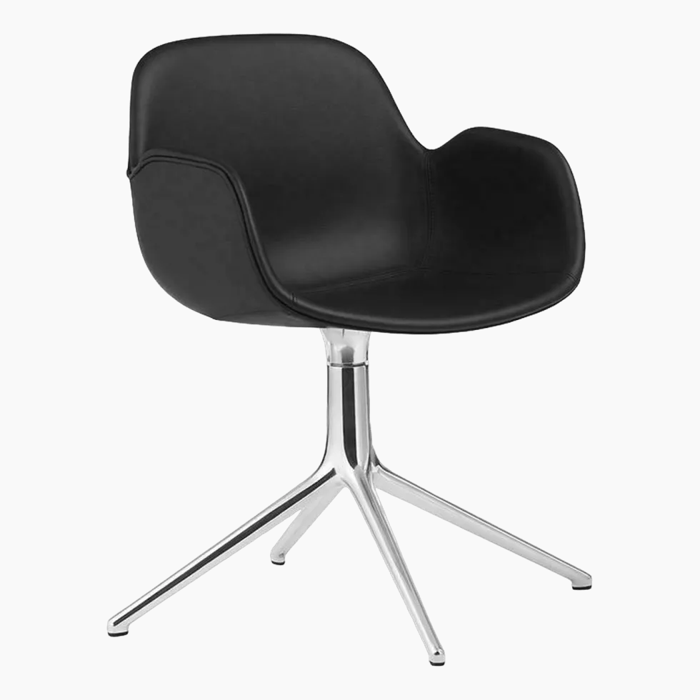 Fauteuil Form pivotant 4L Full Uph. Alu - Normann Copenhagen