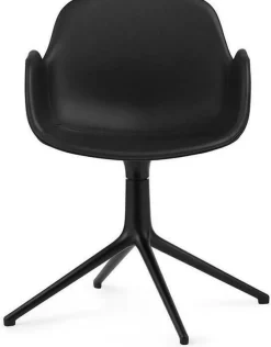 Fauteuil Form pivotant 4L Full Uph. Black Alu - Normann Copenhagen